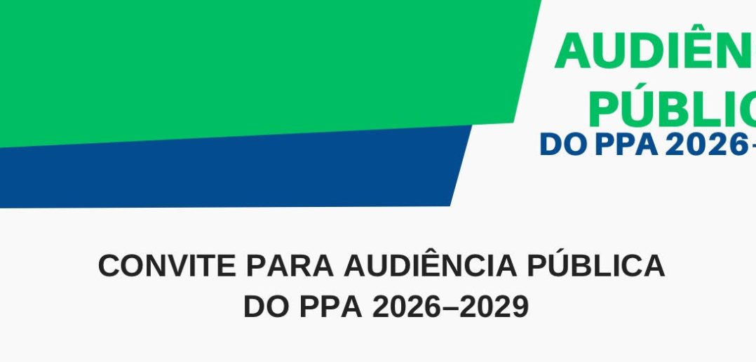 Convite Para Audiência Pública do PPA 2026-2029
