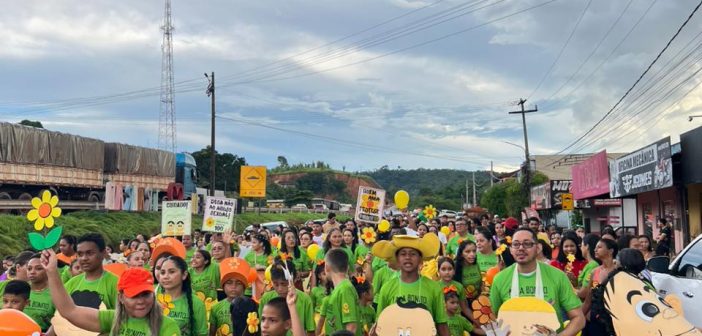 Caminhada do 18 de Maio, ação realizada em alusão ao Dia Nacional de Combate ao Abuso e à Exploração Sexual de Crianças e Adolescentes.